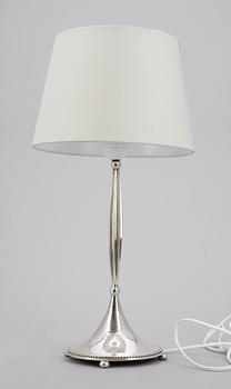 BORDSLAMPA, silver, K Anderson, Stockholm 1927.