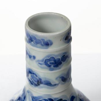 Two blue and white vases, possible for the islamic market, Qing dynasty, 18/19th century.