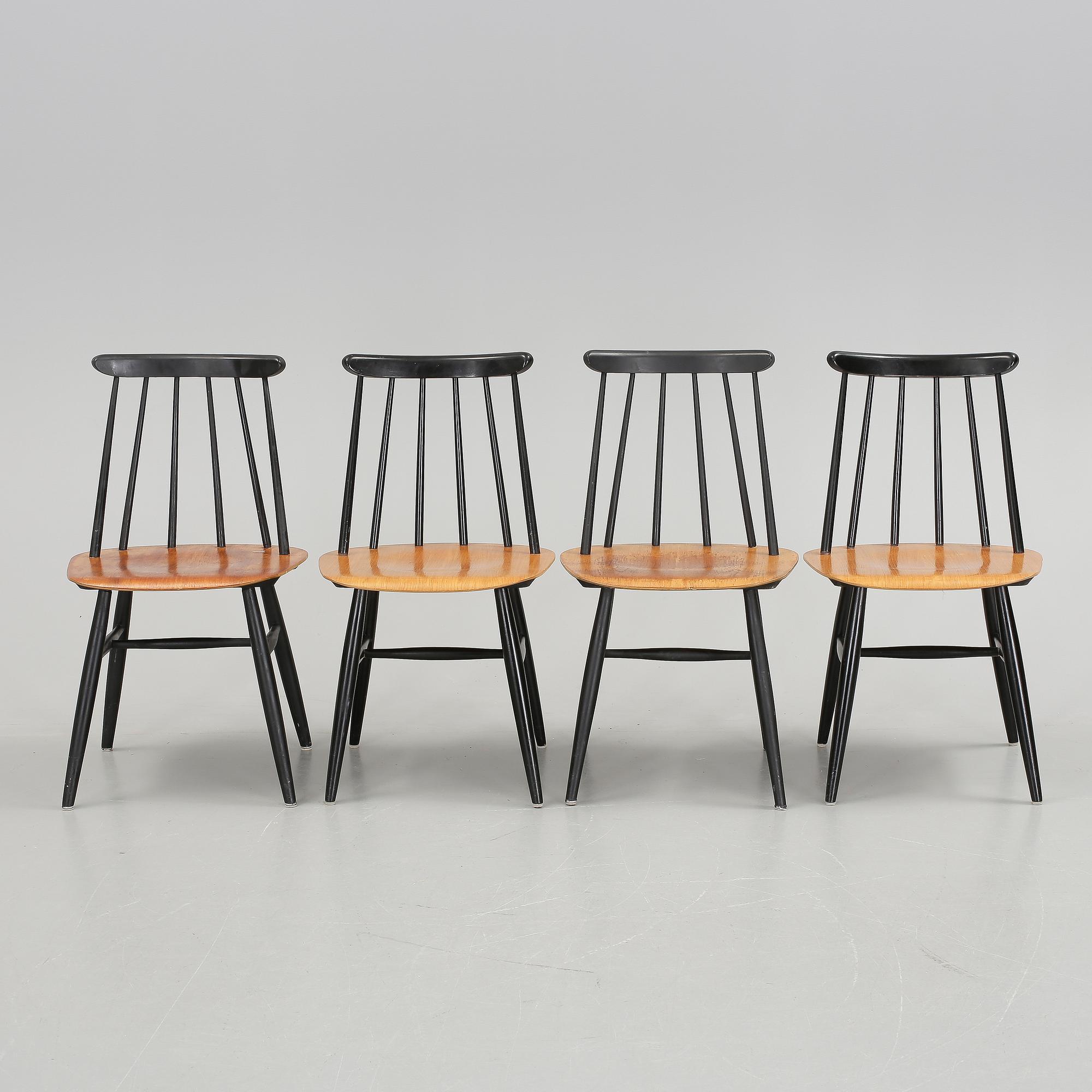 STOLAR, 4 st, "Fanett", Ilmari Tapiovaara, Edsbyverken.