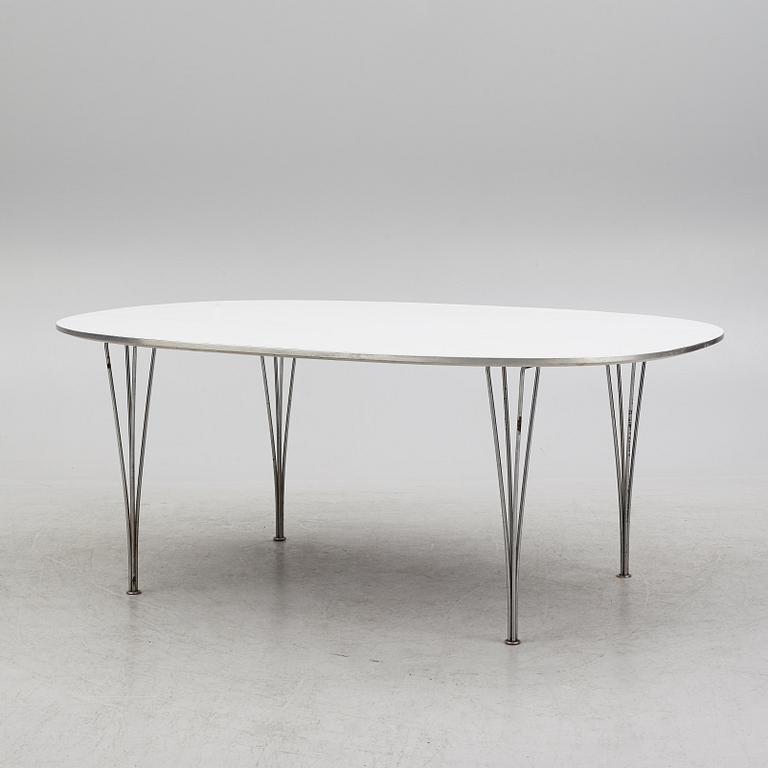 Piet Hein & Bruno Mathsson, table, "Superellipse" Fritz Hansen, Denmark,.