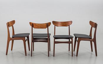 FIVE CHAIRS FROM THE MID 20TH CENTURY,