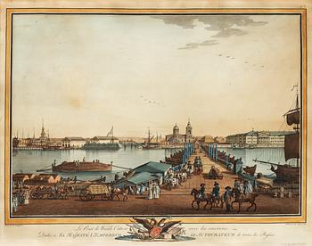 474. Benjamin Patersen (Paterson), "Le pont de Wasili-Ostrow avec les environs".