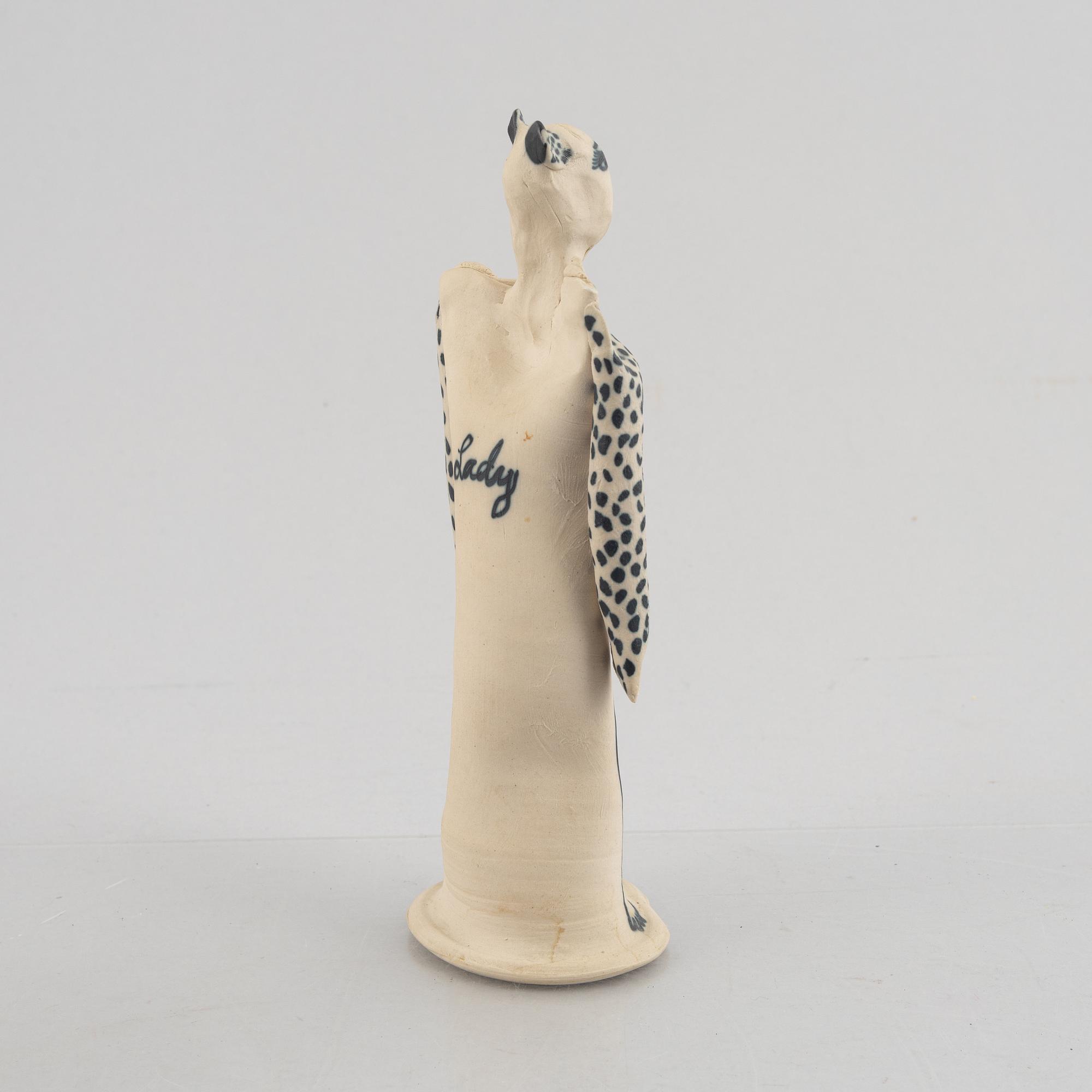 Ulrica Hydman-Vallien, skulptur, stengods, "Lady".