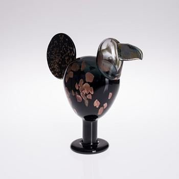 OIVA TOIKKA, FÅGEL, glas, signerad O. Toikka Nuutajärvi, numrerad 306/1000.