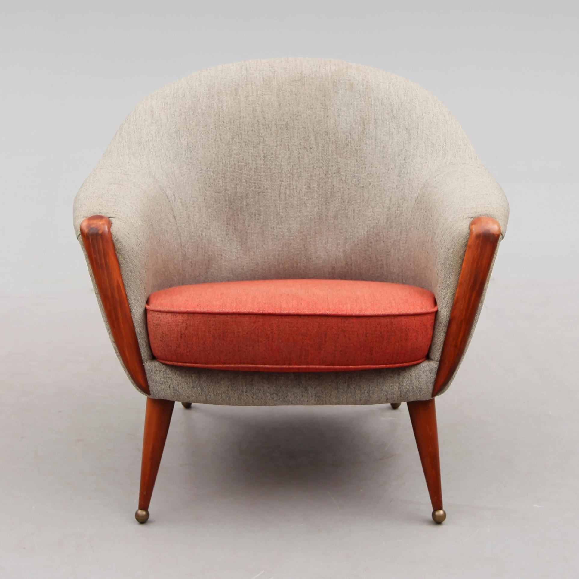 FÅTÖLJ, "Orion", Folke Jansson, formgiven 1953, SM Wincrantz Möbelindustri AB, Skövde, 1900-talets andra hälft.