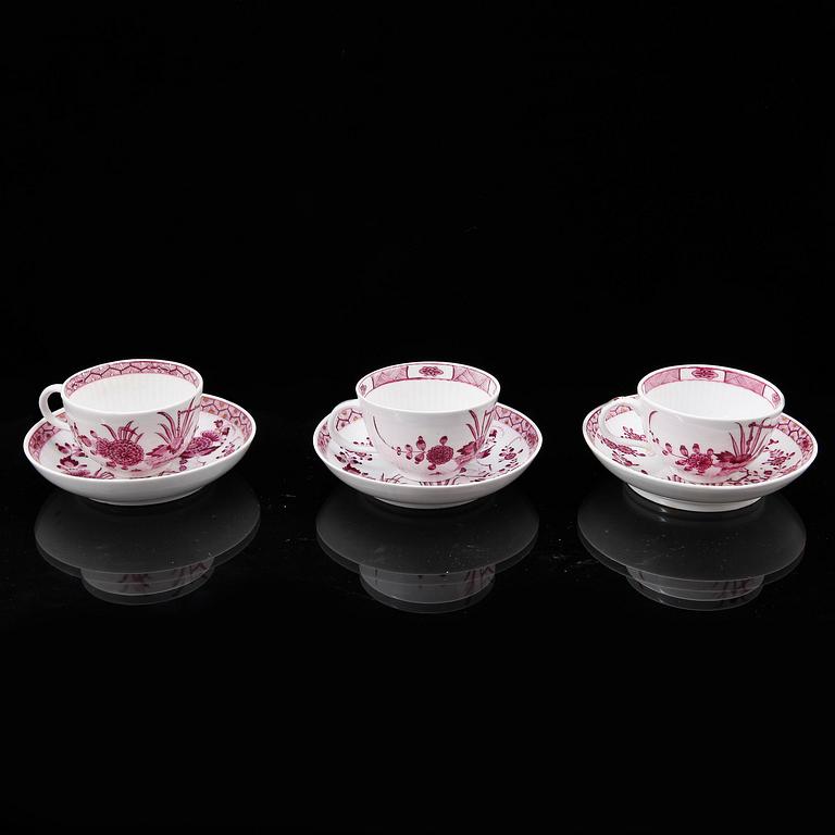 PARTI PORSLIN, 4 delar, Meissenliknande märke, 1900-tal.