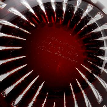 SKÅL, glas, "Ariel", Edvin Öhrström, Orrefors, signerad, 1972.