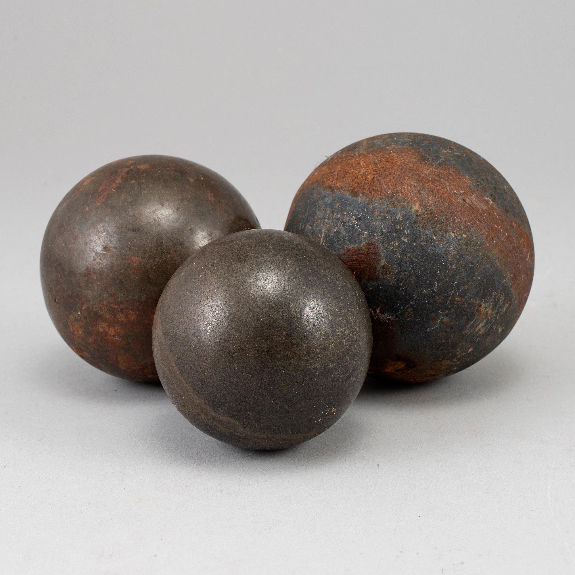 KULOR, 3 st, järn, 1700-/1800-tal.