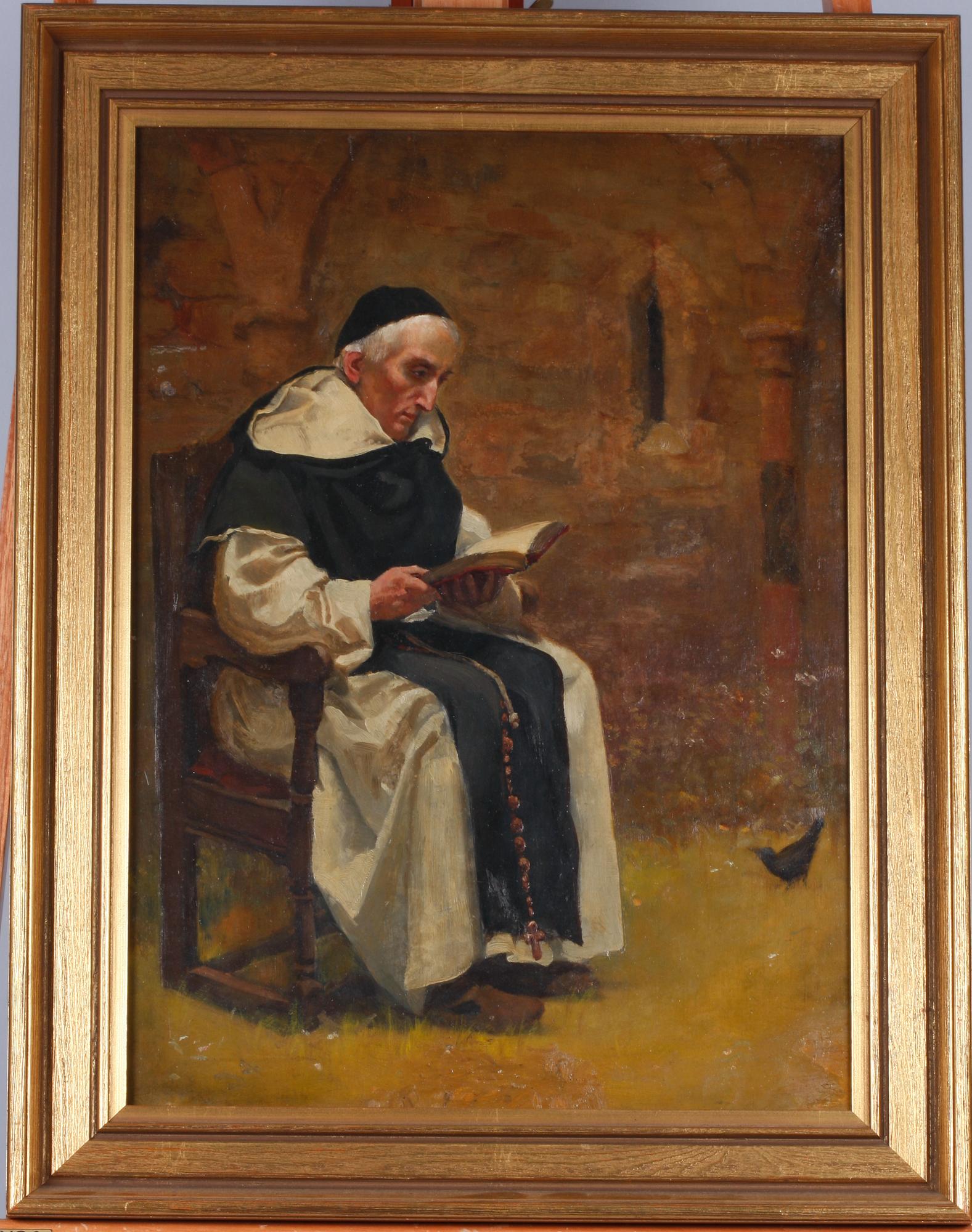 OKÄND KONSTNÄR, olja på duk, 1800/1900-tal.