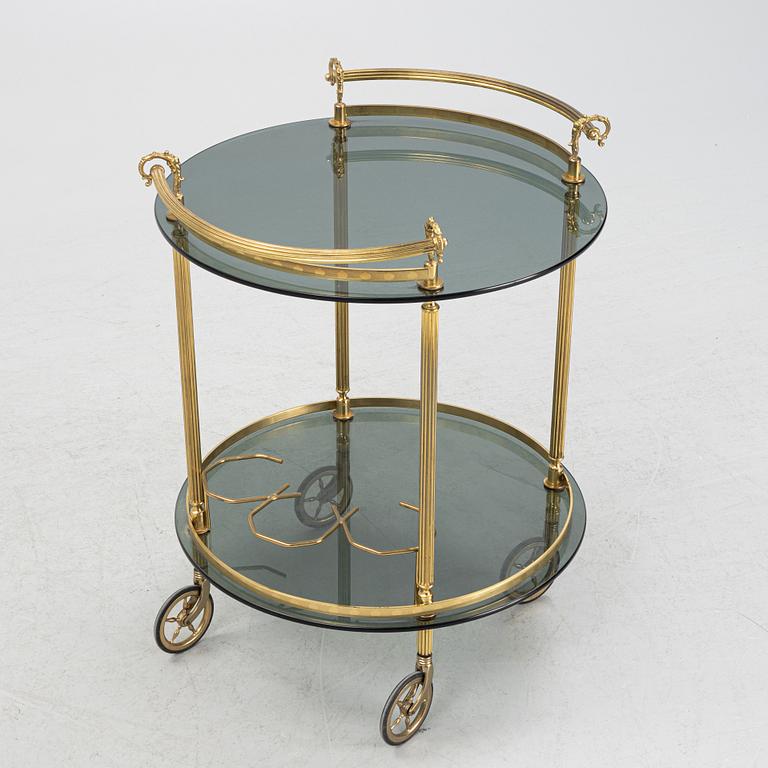 A 1970's serving trolley.