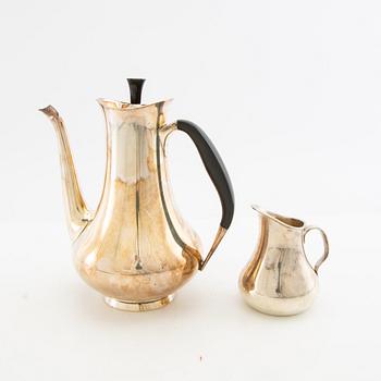 Hans Bunde kaffeservis 2 dlr silver Cohr Danmark 1956.