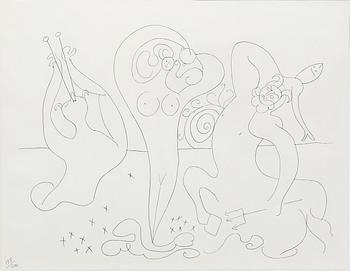 Pablo Picasso, Ur "Mes dessin d'Antibes" 1958.