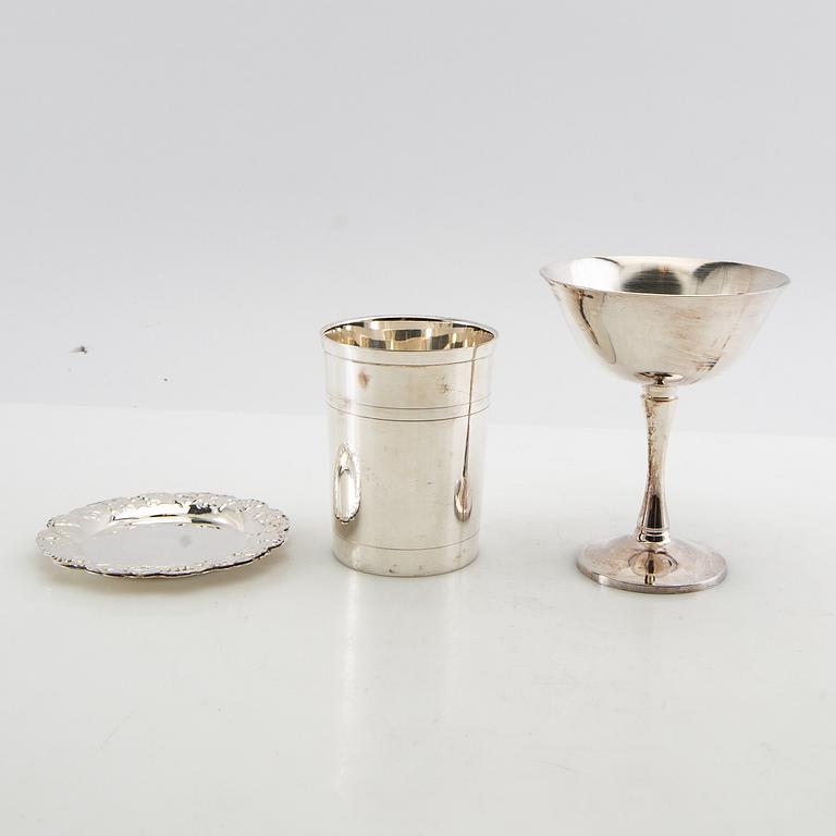 Drink set 27 dl 20th century mid/second half of the century, silver plate.