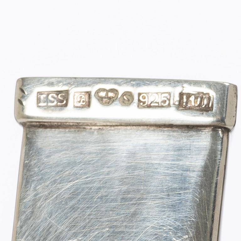 Leif Söderlund Silversmide, vase, sterling silver, Borlänge, Sweden, indistinct year mark.