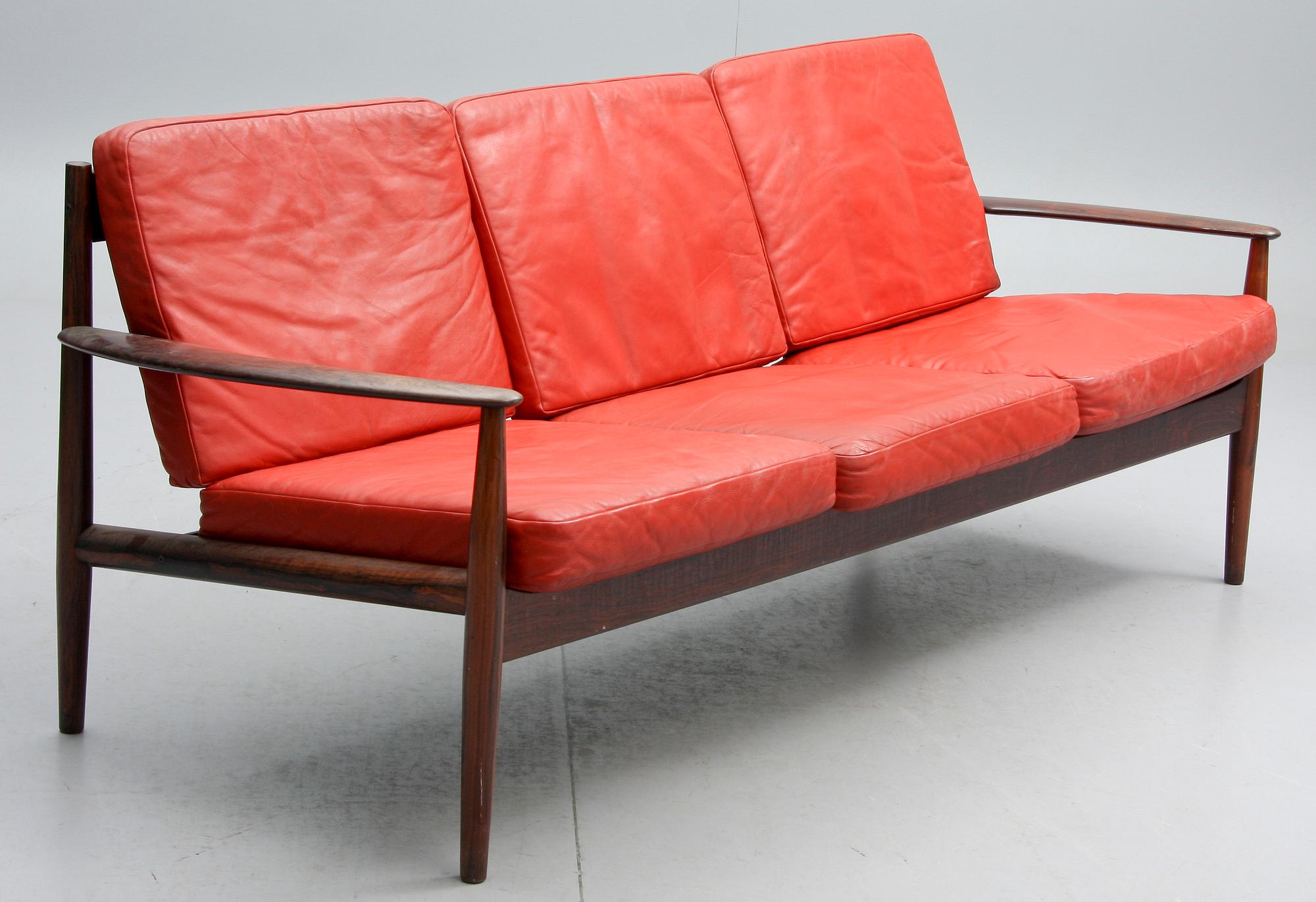 SOFFA samt FÅTÖLJ, Grete Jalk, France o Son, Danmark, 1960-tal.