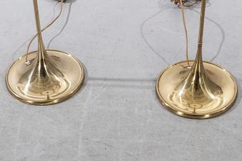 Two floor lamps, Modell G24, Alf Svensson and Yngvar Sandström for Bergboms.