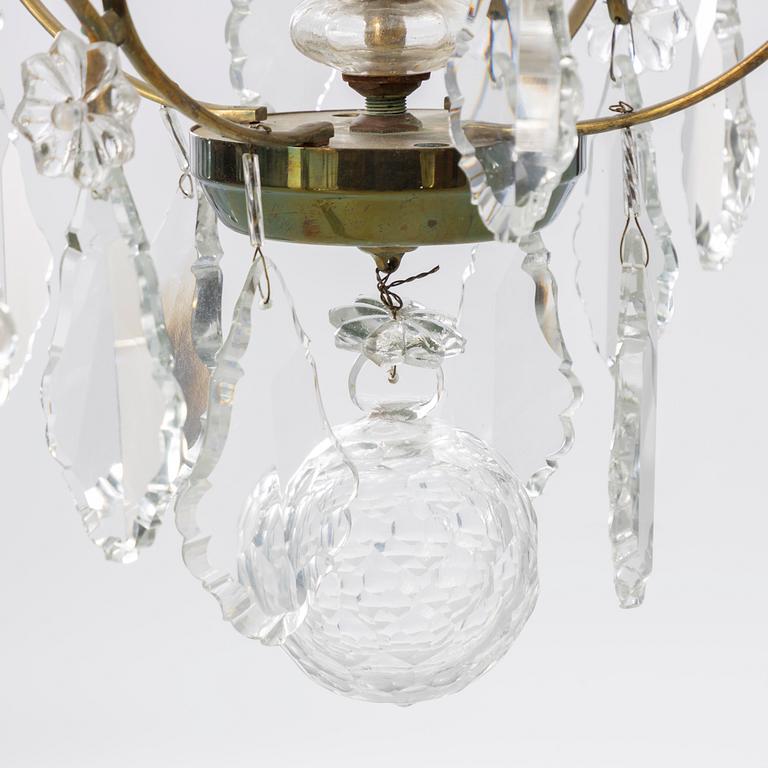 A "Sturehov" Rococo style chandelier fron IKEA's 18th century series, 1990's.