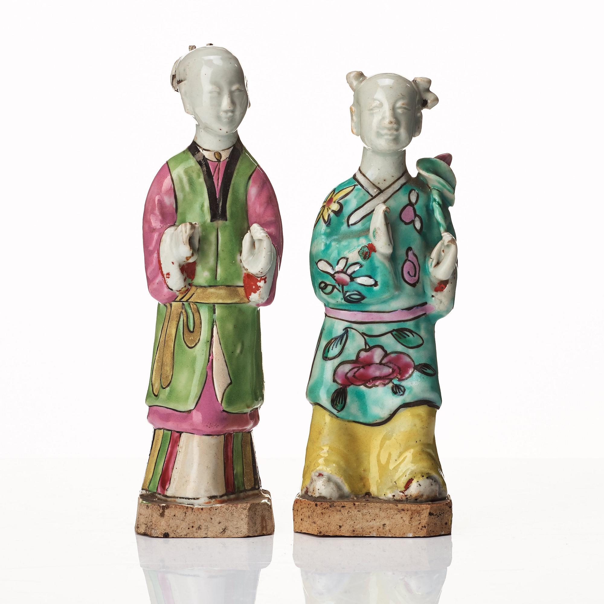 A group of eight immortals on  wooden stand, Qing dynasty, 19th Century.