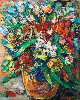 132. Albin Amelin, Still Life with Flowers.