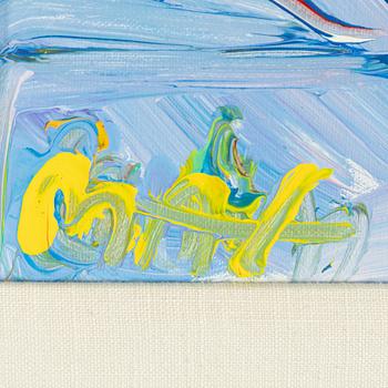 Peter Max, "Umbrella man 1".