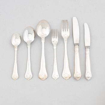 A 78-piece silver cutlery service, Cohr, Denmark.