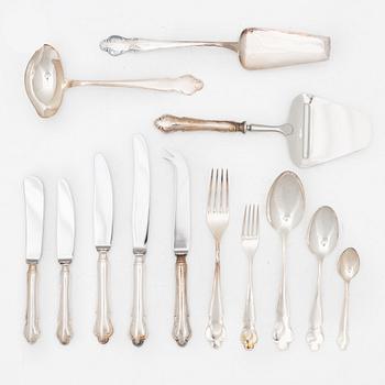 A silver cutlery set, "Disa" pattern, MGAB, Lidköping, some 1971 (106 pieces).