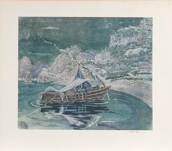 CARL PALME, tryck, 16 st i mapp, sign.