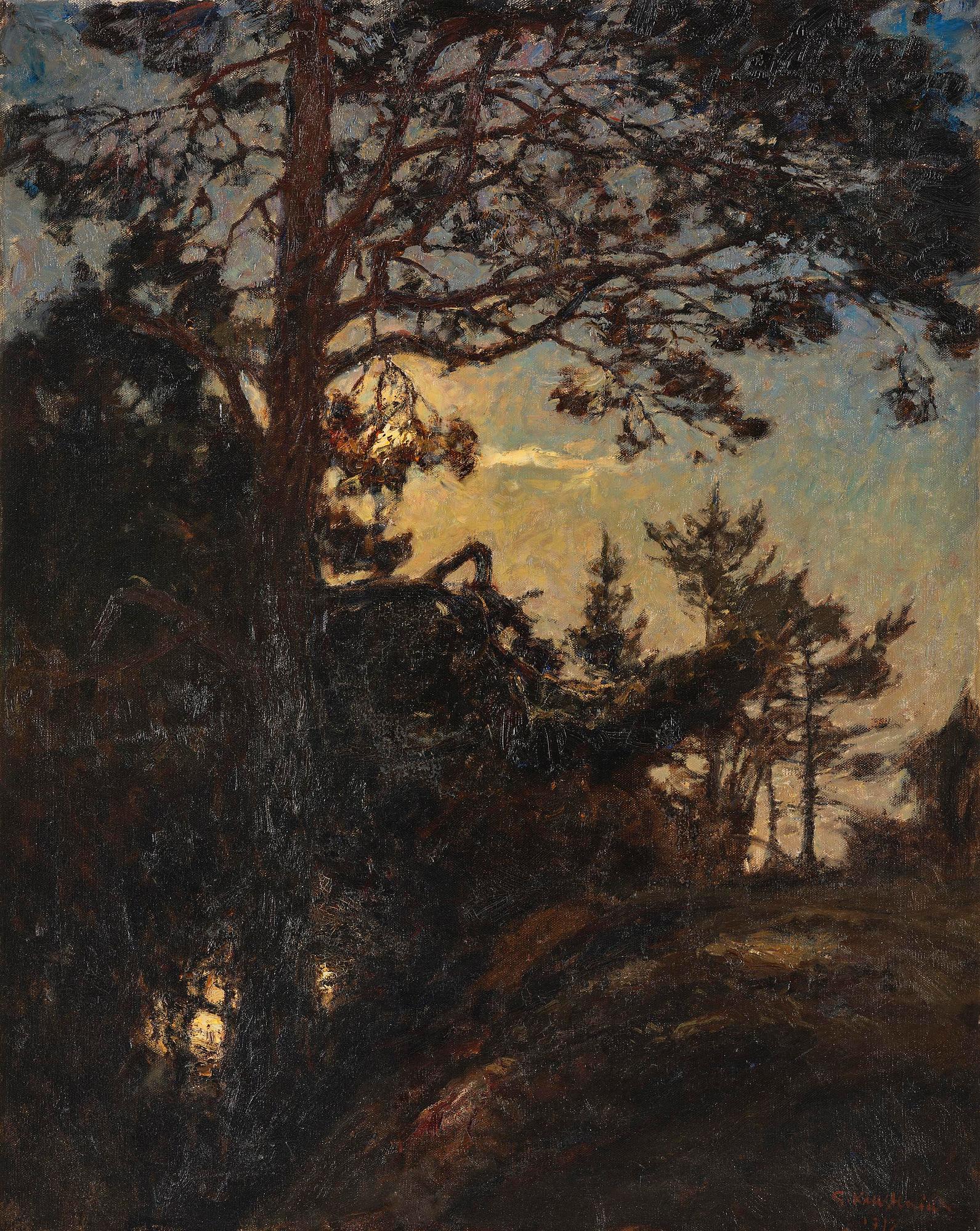 Gottfrid Kallstenius, Tallar i skymning.