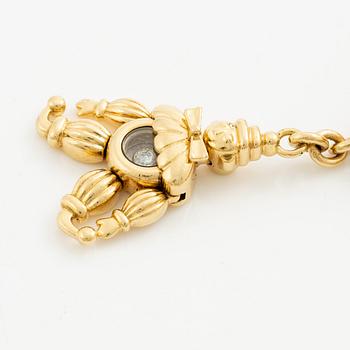 Chopard armband med berlocker 18K guld med runda briljantslipade diamanter.