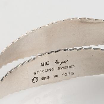 Gertrud Engel, for A Michelsen, silver leaf bangle.