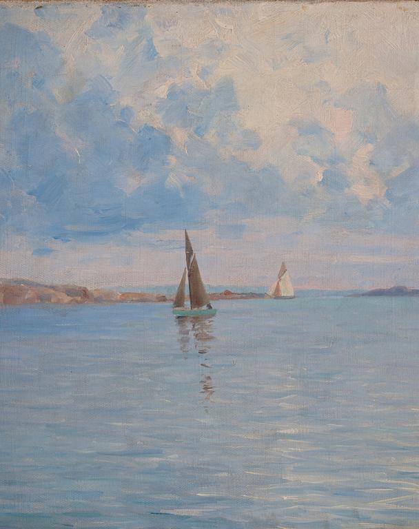 Woldemar Toppelius, Seglare i skärgården.