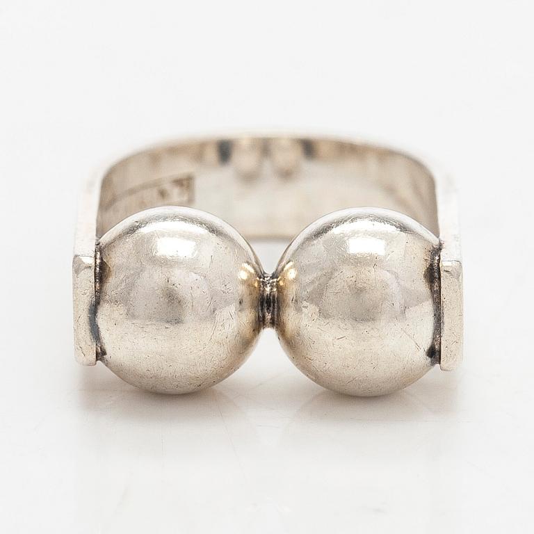 Elis Kauppi, ring, silver, Kupittaan Kulta, Åbo 1966.