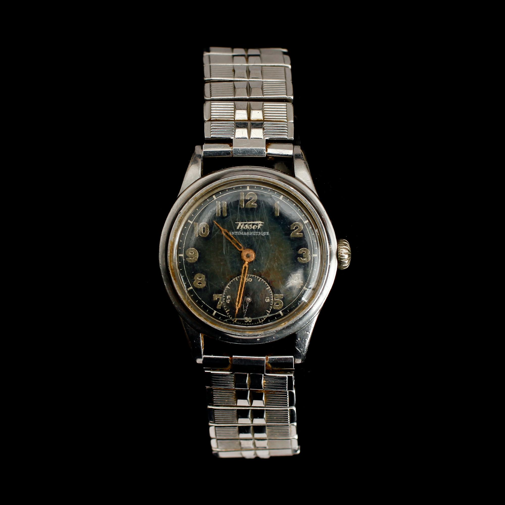 ARMBANDSUR, stål, Tissot, 1900-talets mitt/första hälft.
