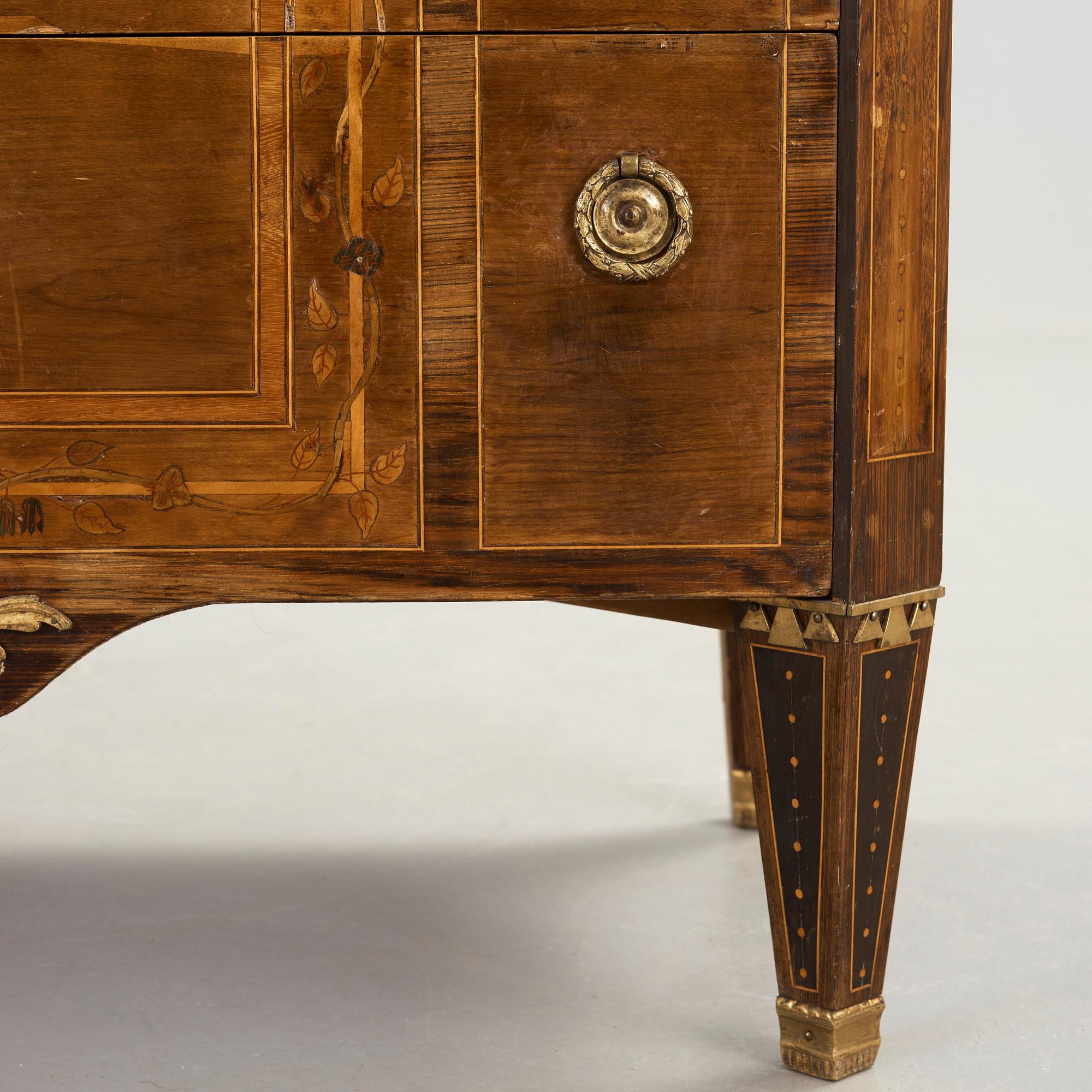 BYRÅ, tillskriven Nils Petter Stenström (mästare i Stockholm 1781-1790). Gustaviansk, 1700-talets slut.