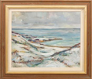 Albert Krüger, oil on canvas signed and dated 59.