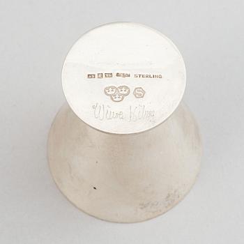 Wiwen Nilsson, a silver bowl and a vodka cup, Lund 1923 and 1971.