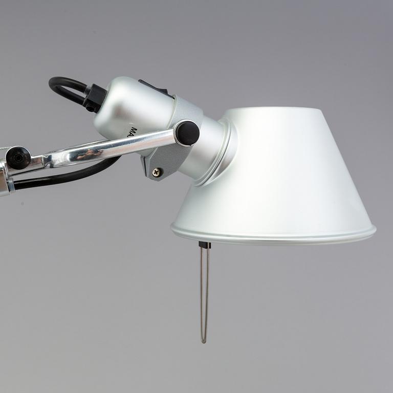 a "Tolomeo mini" table light by Artemide Italy.