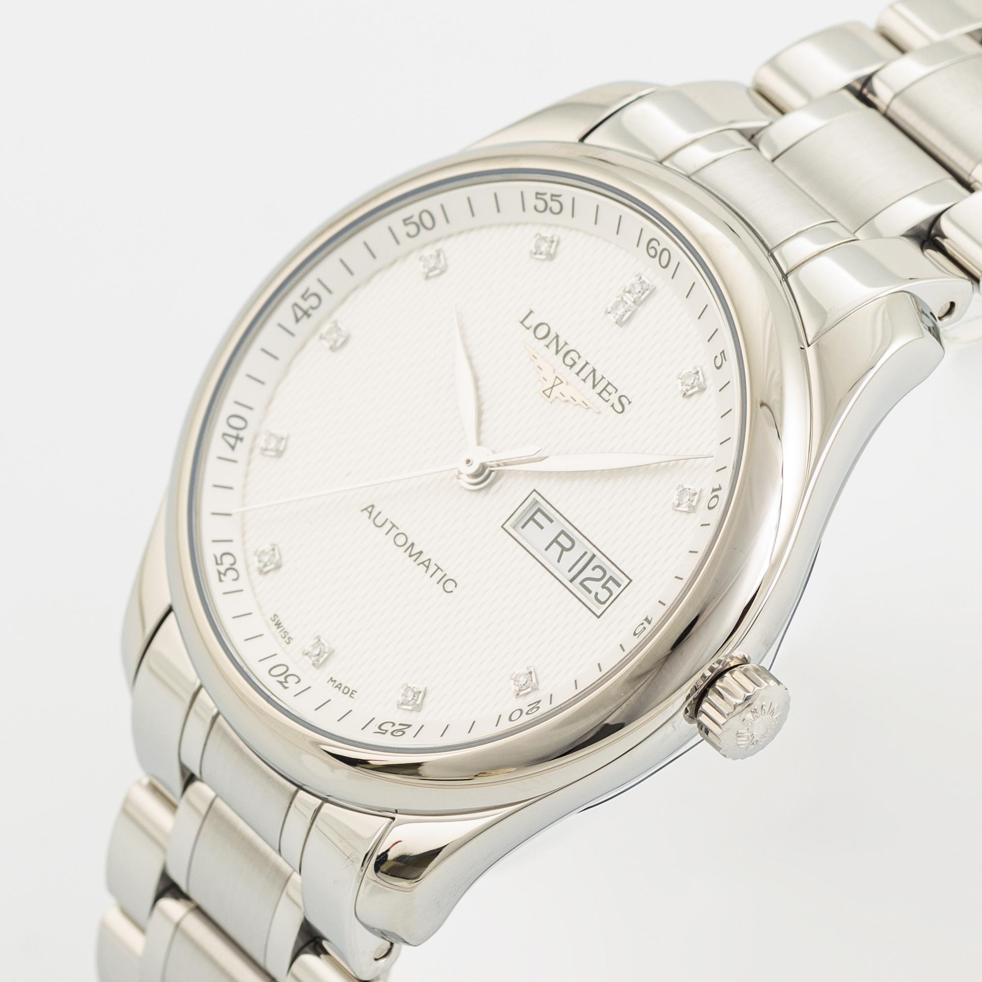Longines master collection diamond on sale