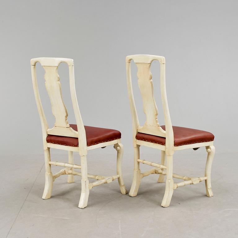STOLAR, 2 st, senbarock, 1700-tal.