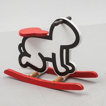 GUNGHÄST/"ROCKER", Keith Haring, Vilac, Frankrike. 1992.