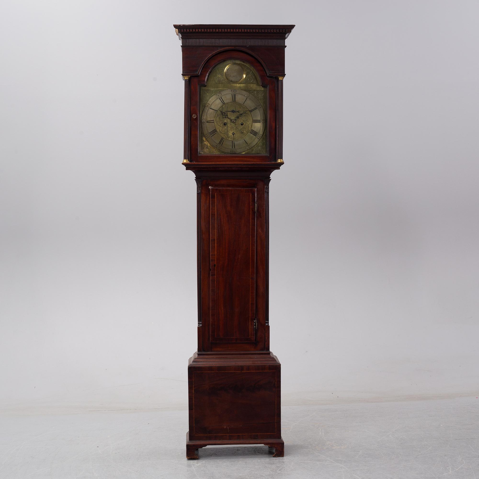 Golvur, Skottland, urtavlan märkt Dan Brown Glasgow. 1800-tal.