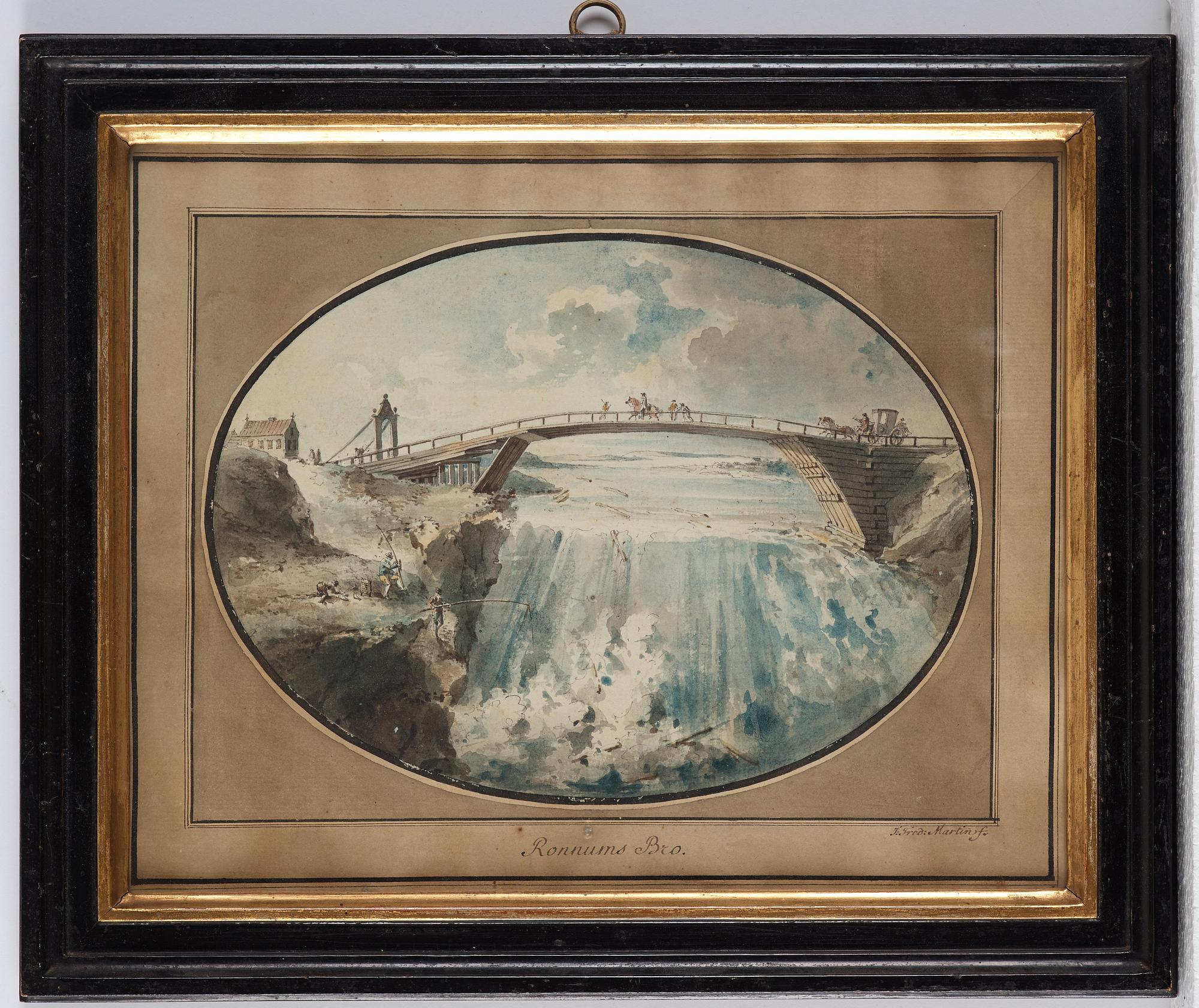 Johan Fredrik Martin, Ten scenes from the waterfalls at Trollhättan, Sweden.
