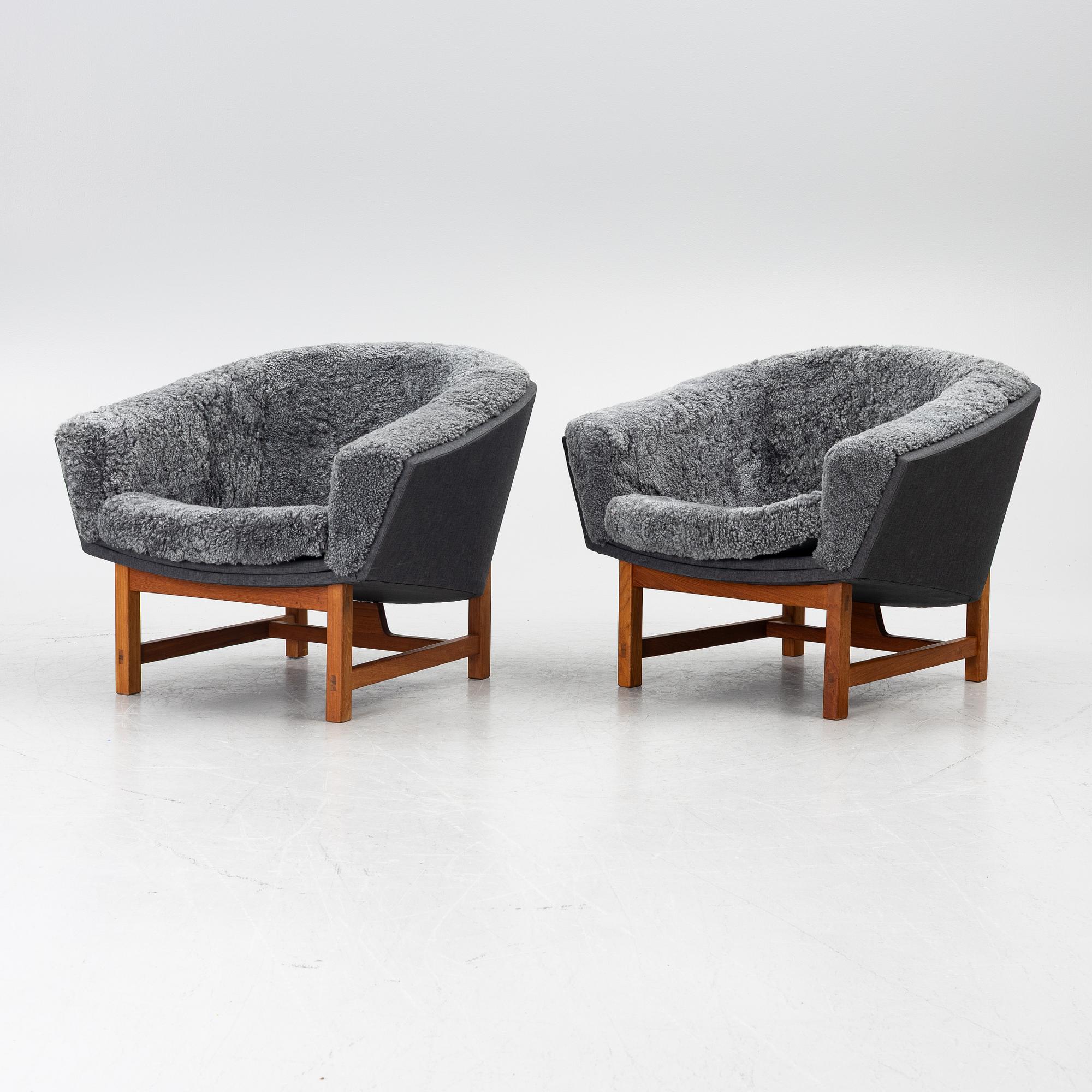 Lennart Bender, fåtöljer, ett par, "Corona", Ulferts, 1900-talets andra hälft.