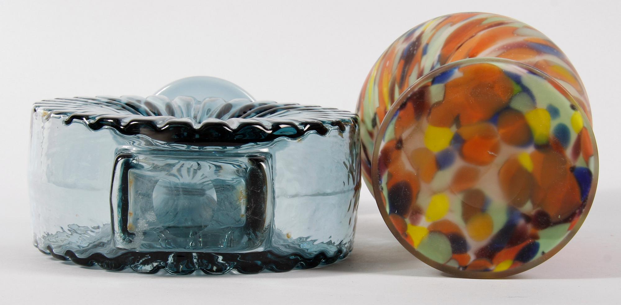VASER, 2 st, glas. Bl a Finncristal, Finland.