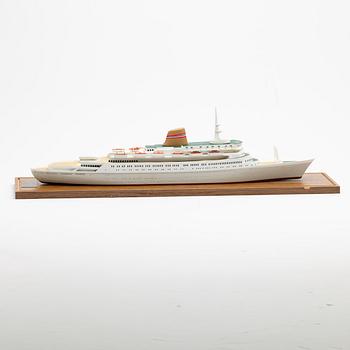 Sagafjord travel agency model / ship model.