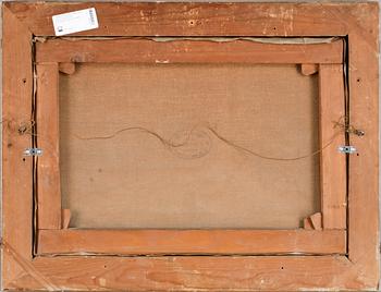 OKÄND KONSTNÄR, olja på duk. Otydl monogramsign o dat 1882.