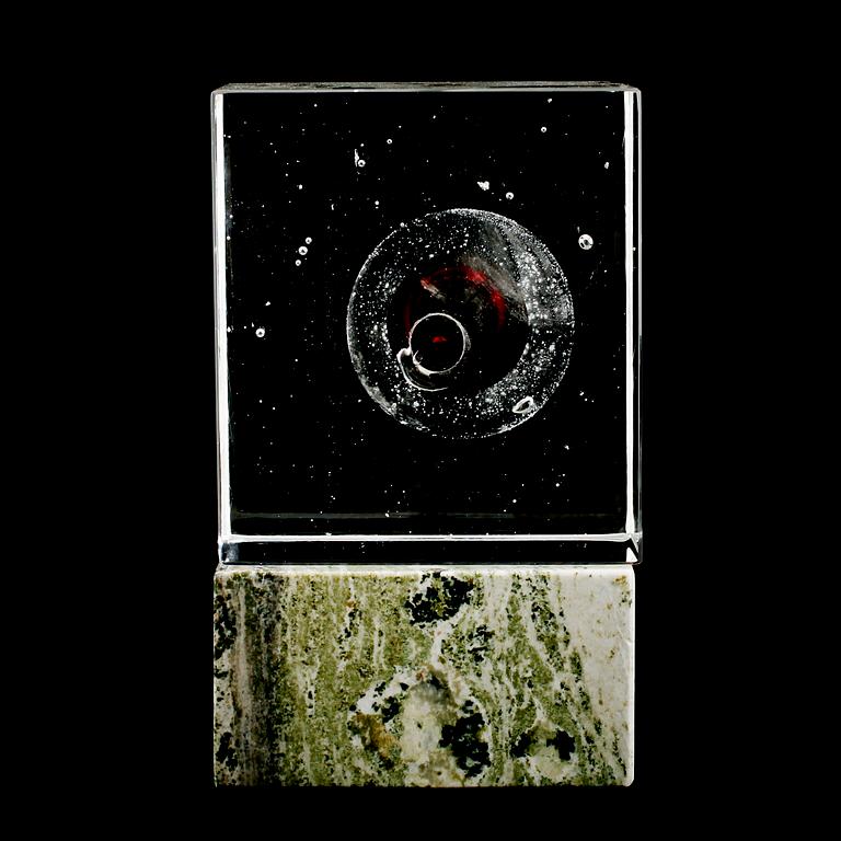 SKULPTUR, glas, Jan Johansson, Orrefors 2001.