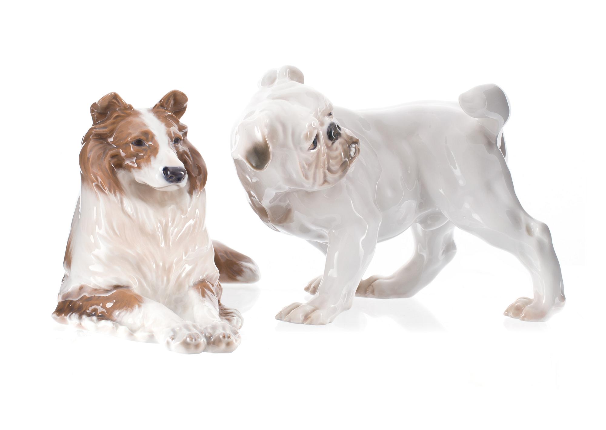 FIGURINER, 2 st, porslin, Royal Copenhagen och Bing & Gröndahl.