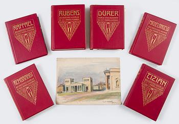 Santeri Salokivi, View from Munich and the Artist's Art Books, 6 pcs.