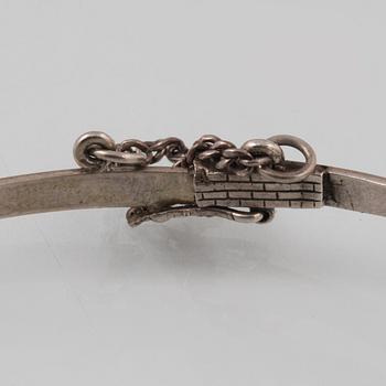 ARMBANDSUR, silver, Birka, Incabloc, 1900-talets första hälft. Vikt 16,7 gram.